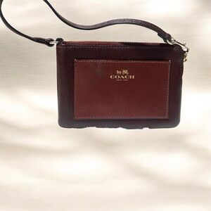 Coach Leather Wristlet